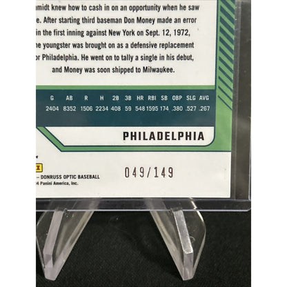 2024 Panini Donruss Optic -Mike Schmidt #31 Green Velocity Prizm /149 - Pack New
