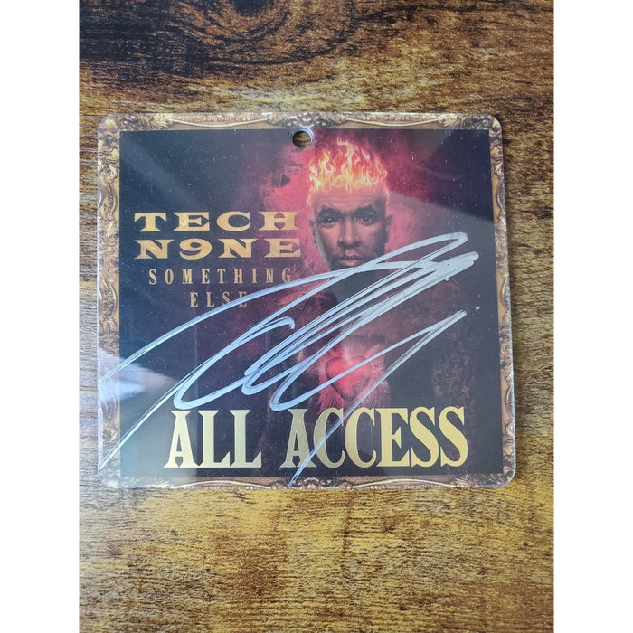 Autographed Tech N9NE Something Else All Access Pass Booklet Authentic