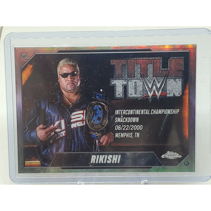2025 Topps Chrome WWE - Title Town #TT-RIK Rikishi - Refractor Parallel