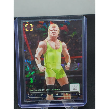 Mr. Perfect Curt Hennig 2024 Panini Photogenic Cracked Ice Prizm /75 Legends HOF