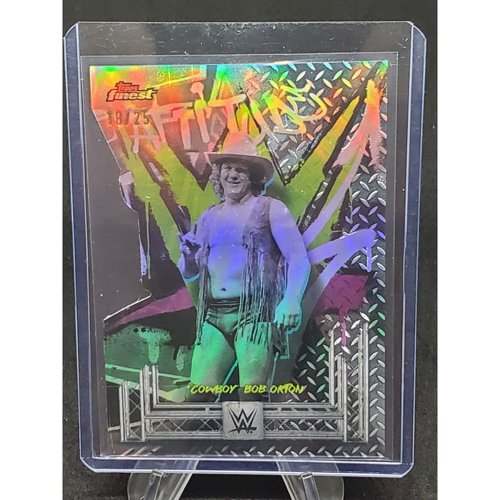 2025 Topps Finest WWE - Rare Bob Orton, Bob Orton #270 Die-Cut Refractor /25