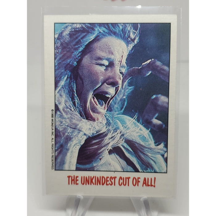 1988 Topps Fright Flicks #48 The Unkindest Cut of All! Vengeance Demon