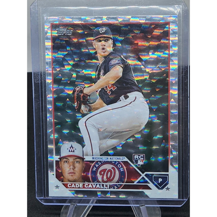 2023 Topps Silver Patterned FoilBoard #320 Cade Cavalli RC Washington Nationals