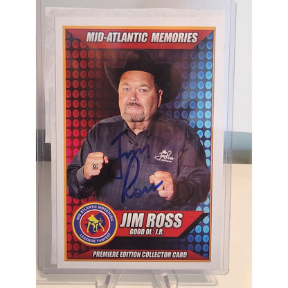 AEW Jim Ross Good Ole Jr Wrestling Autographed Promo Photo Signed 4 x 6 WWF WWE