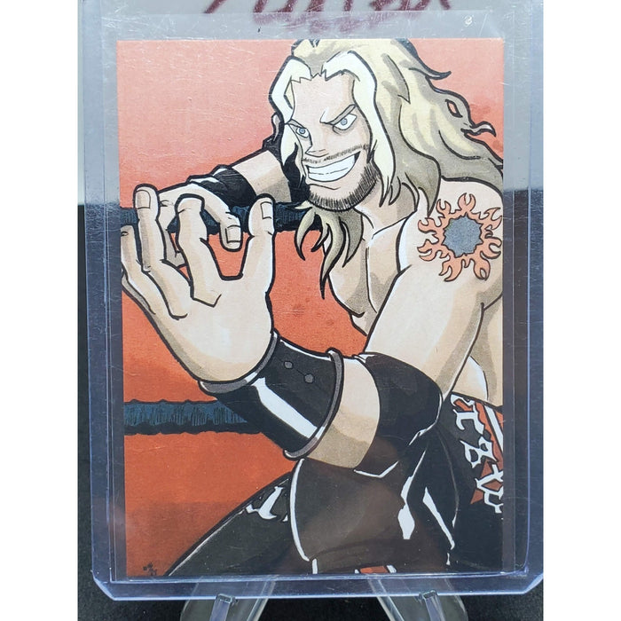 2021 Topps Heritage WWE SP # SCR-2 Edge Ruthless Aggression Art Card Ships Free