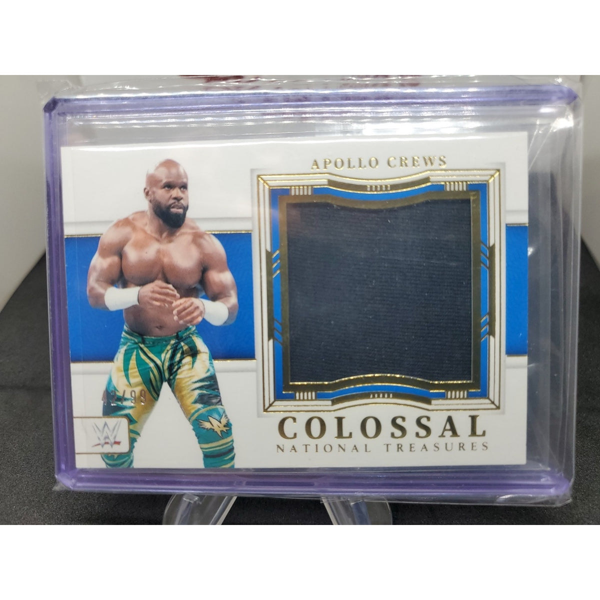 2024 Panini National Treasures WWE - Colossal Materials Apollo Crews #CL-ACR /99
