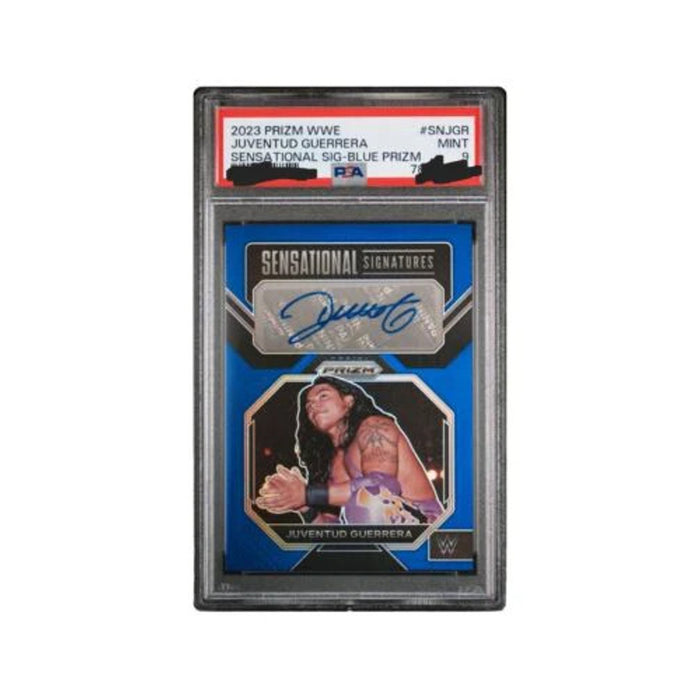 2023 Panini Prizm WWE Sensational Signatures Blue Juventud Guerrera /49 PSA 9