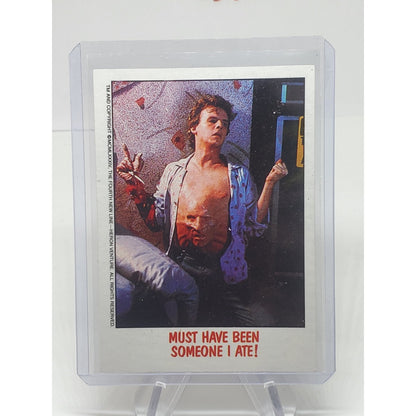 1988 Topps Fright Flicks Must Have Been Someone I Ate! #15 Freddy Krueger