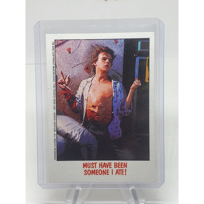 1988 Topps Fright Flicks Must Have Been Someone I Ate! #15 Freddy Krueger