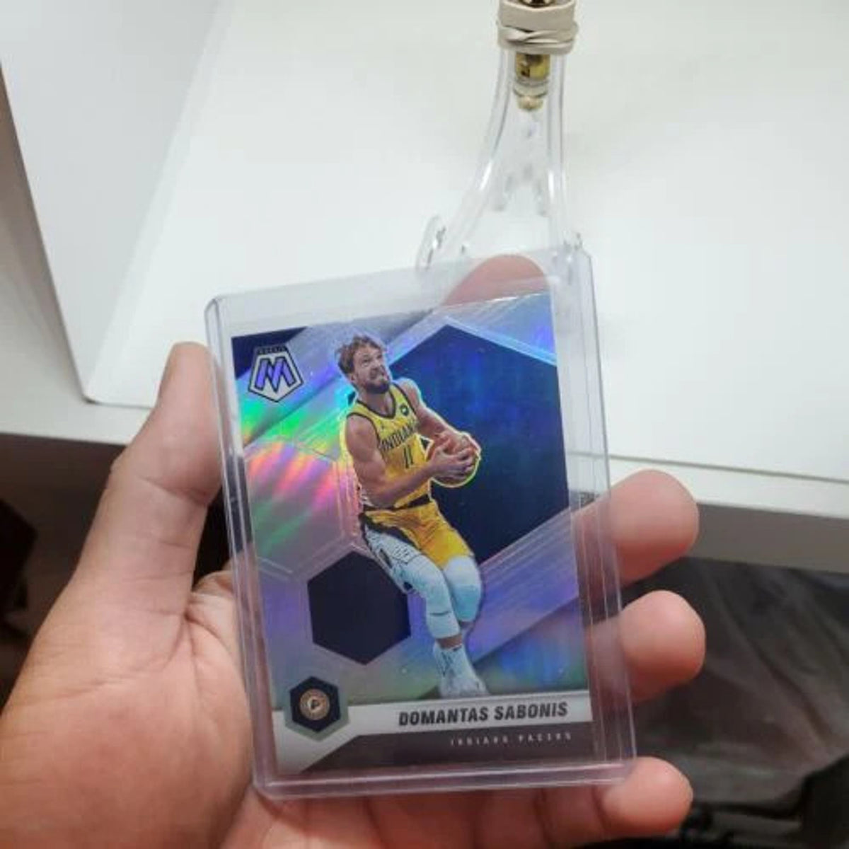 Silver Mosaic Prizm 2020-21 Panini Mosaic Domantas Sabonis #15 Pacers/Kings
