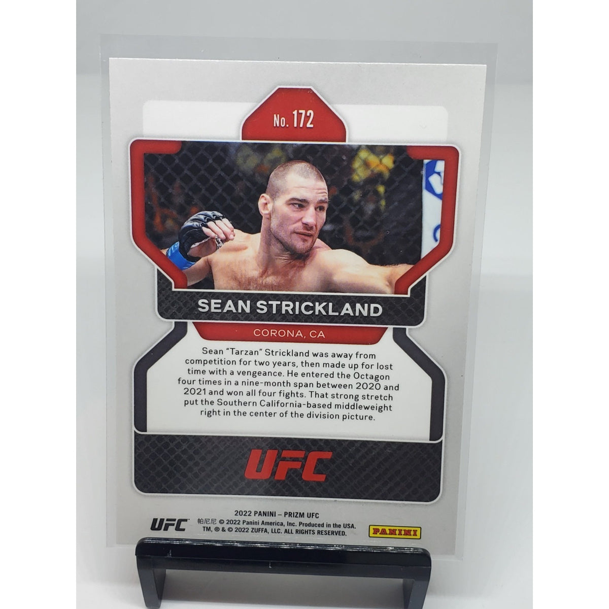 2022 Panini Prizm UFC - Sean Strickland #172 (RC)