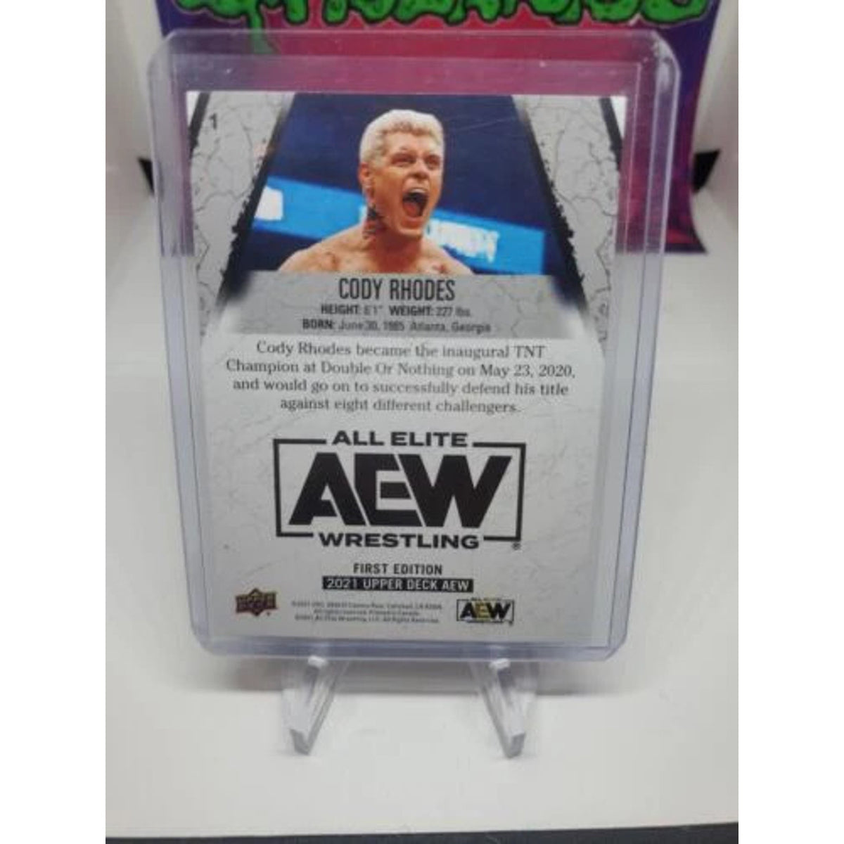 Cody Rhodes Finisher Parallel Card #1 AEW Upper Deck 2021