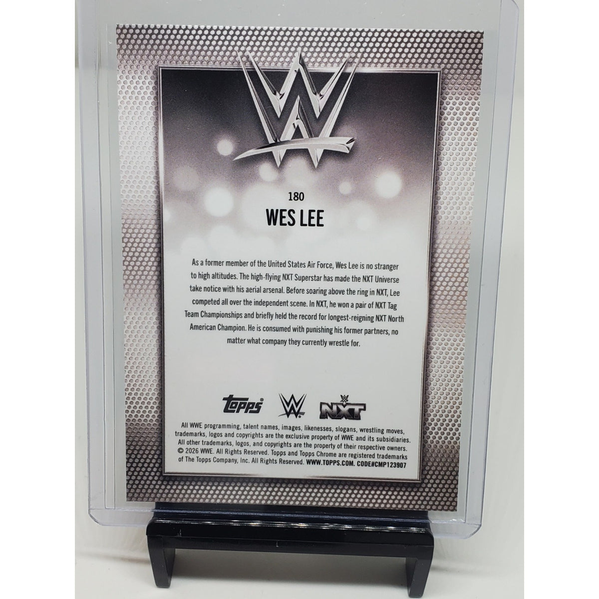 2026 Topps Chrome WWE - #180 - Wes Lee - Diamond Plate Refractor