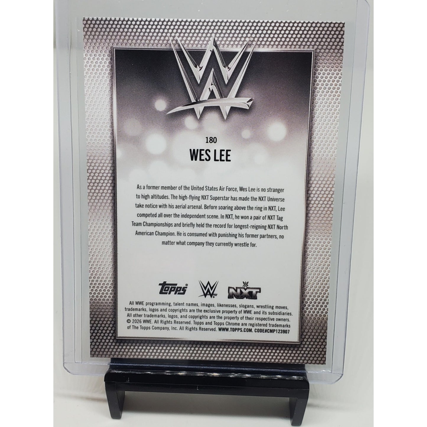 2026 Topps Chrome WWE - #180 - Wes Lee - Diamond Plate Refractor