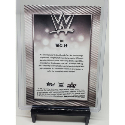2026 Topps Chrome WWE - #180 - Wes Lee - Diamond Plate Refractor