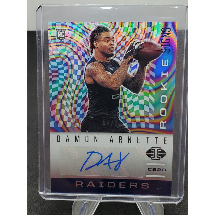2020 Panini Illusions - Rookie Signs Damon Arnette #RS34 Blue /99 (AU, RC)