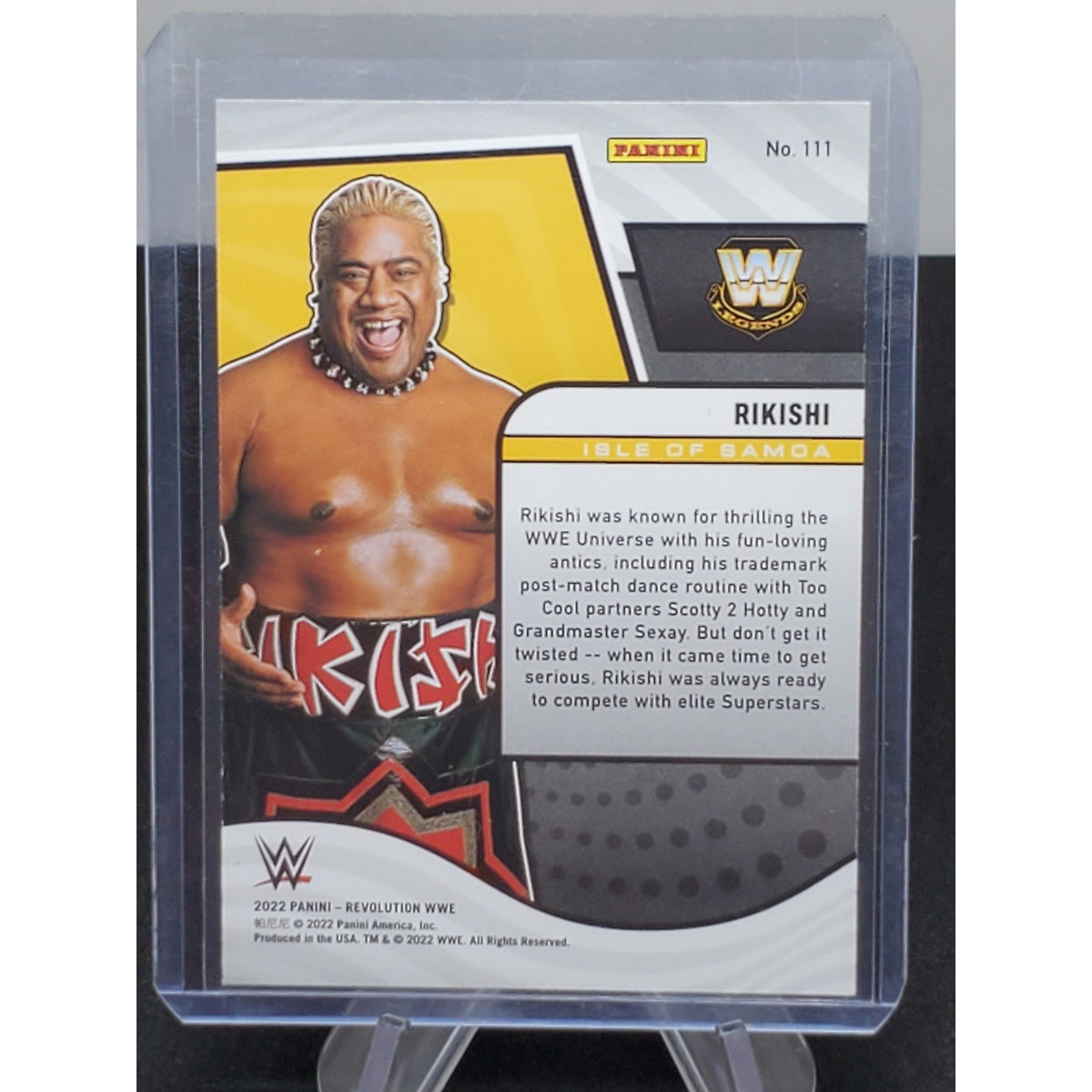 2022 Panini WWE Revolution - Legends Card #111 RIKISHI