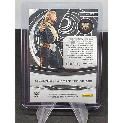 2023 Panini Chronicles WWE Million Dollar Man Ted DiBiase Red Parallel /199