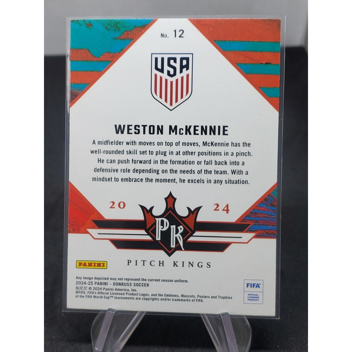 2024-25 Panini Donruss Fifa - Pitch Kings Weston McKennie #12