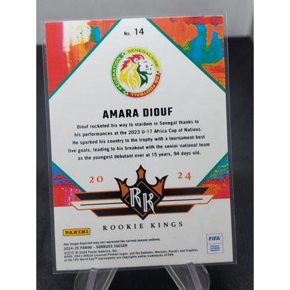 2024-25 Panini Donruss Fifa - Rookie Kings Amara Diouf #14 Red