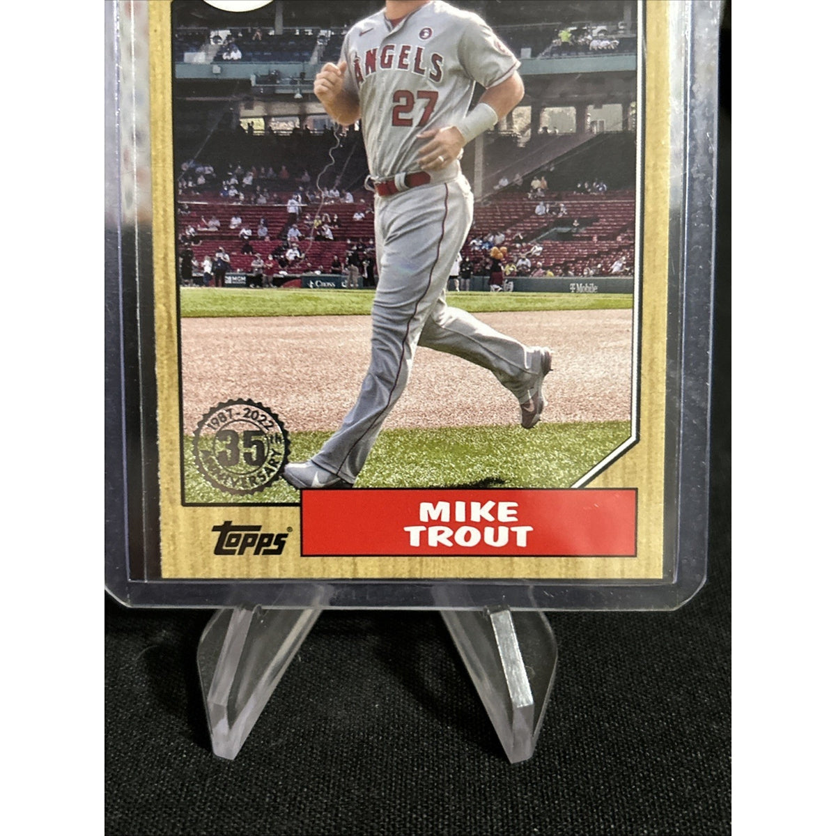 2022 Topps Mike Trout 1987 Topps 35th Anniversary #T87-100 Angels / Pack Fresh