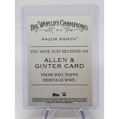 2021 Topps Heritage WWE Allen and Ginter #AG16 Razor Ramon