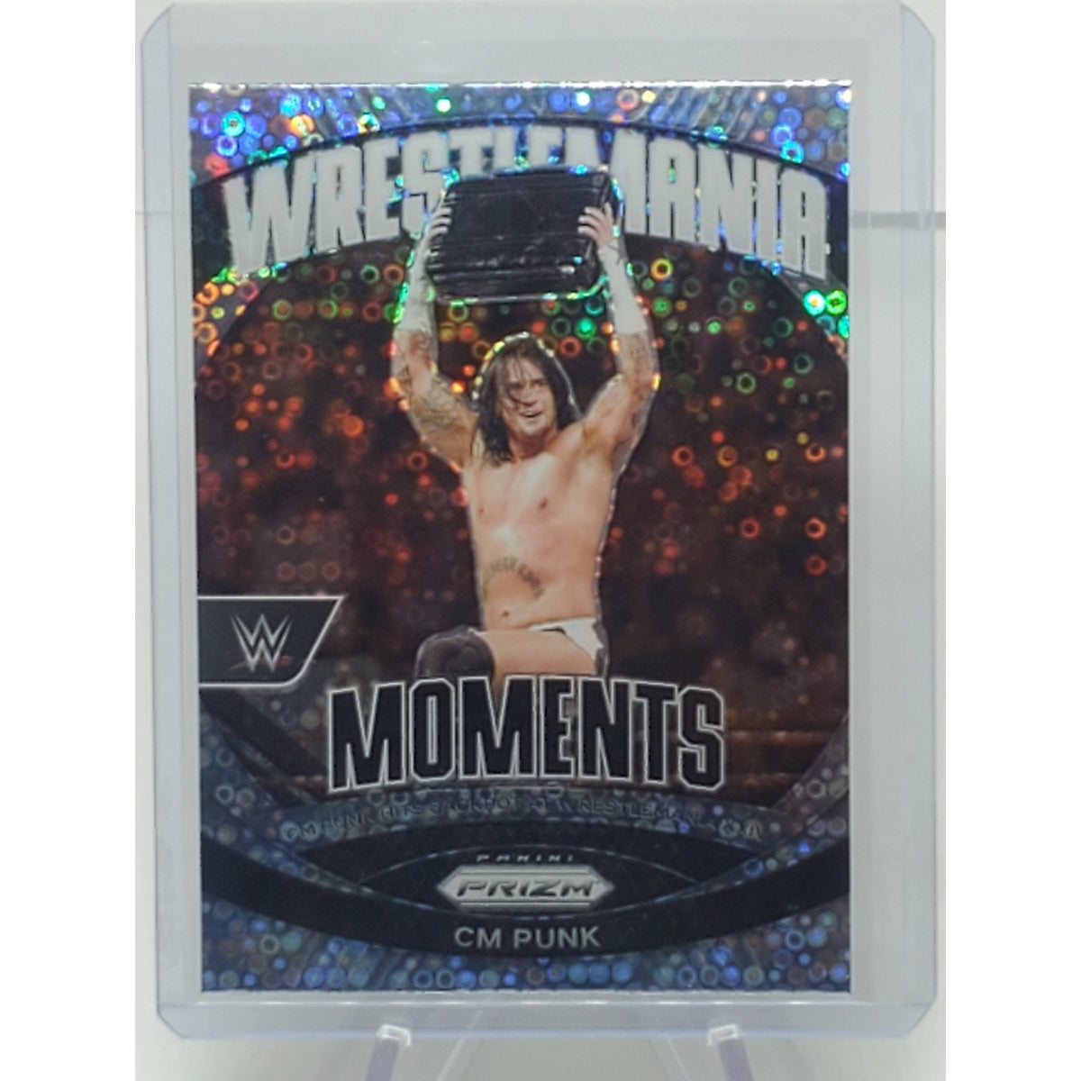 2024 WWE Panini Prizm Undercard Wrestlemania Moments CM PUNK #24 Silver Disco