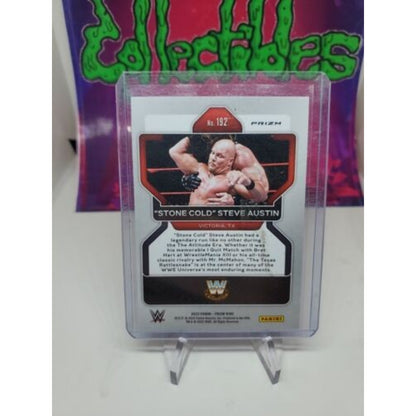 2022 Panini Prizm WWE Red White Blue Stone Cold Steve Austin #192 SSP Rare