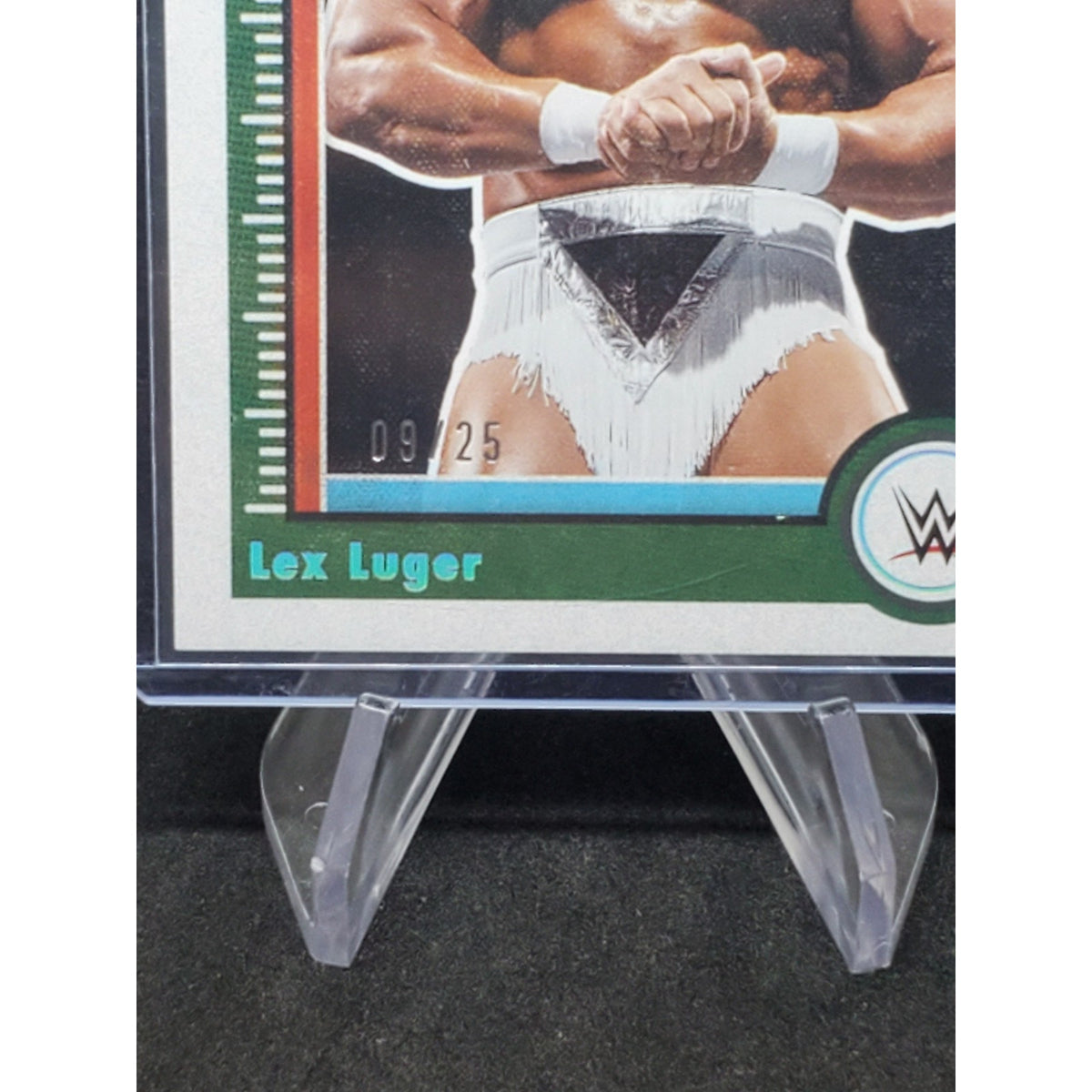 LEX LUGER 2023 CLASSICS HOLO SILVER #154 SP WWE #09/25 MINT