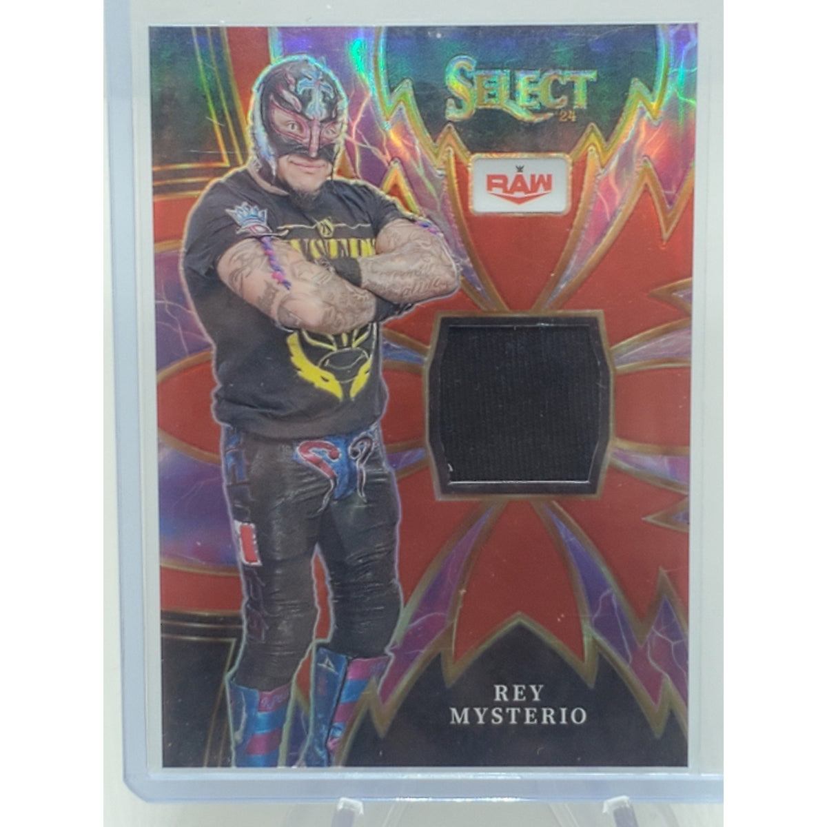 Rey Mysterio 2024 Panini Select WWE Prizm Shirt Memorabilia Card /99