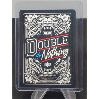 2023 AEW Upper Deck Pac Double or Nothing Nine of Diamonds Playing Card
