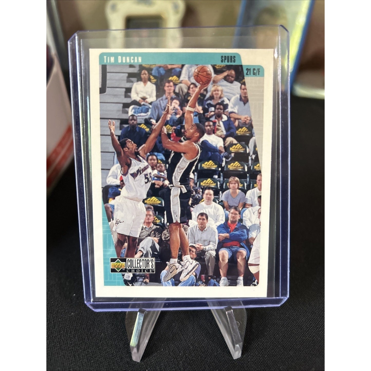 Tim Duncan 1997-98 Upper Deck RC Collector's Choice #323 Spurs - Excellent Cond