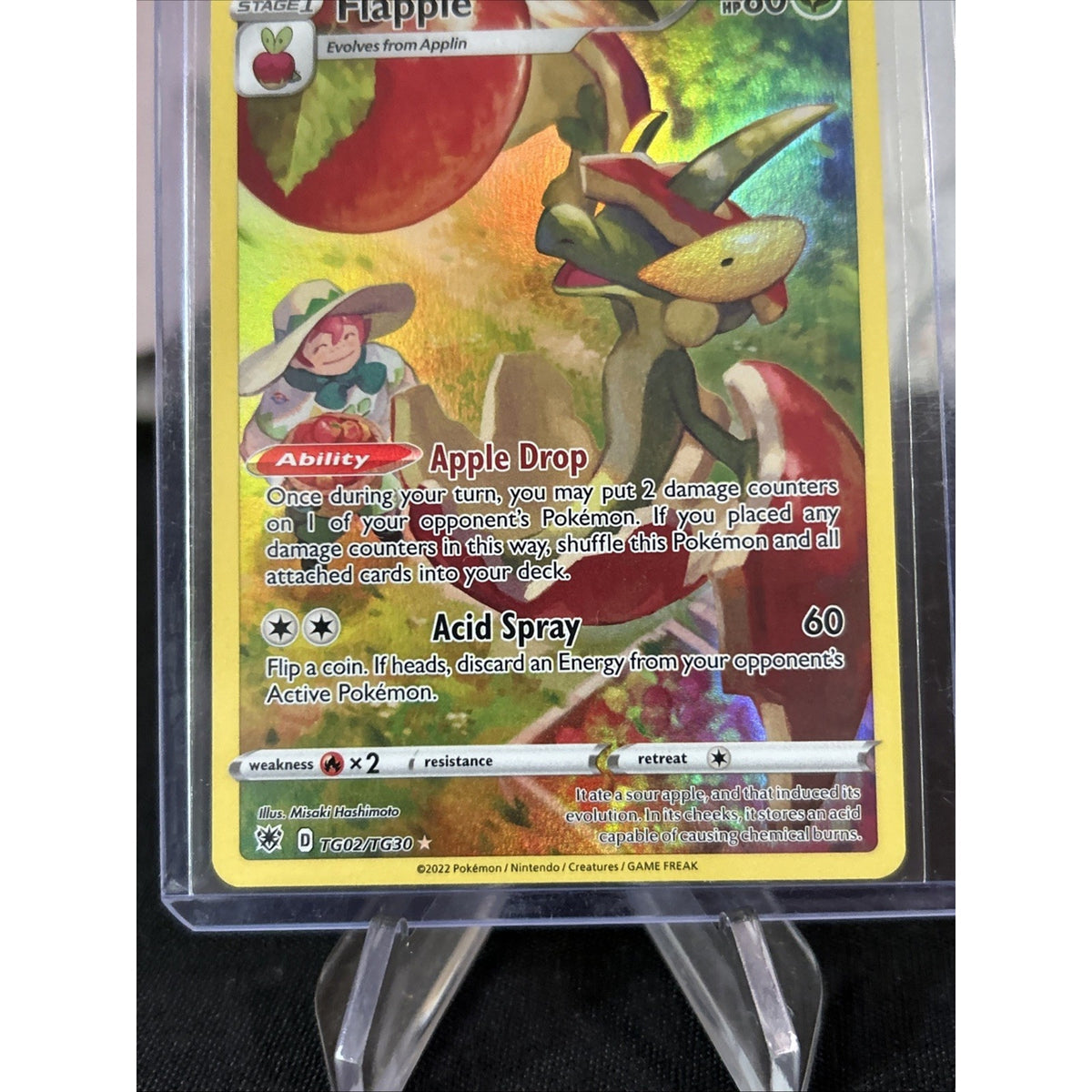 Flapple TG02/TG30 Illustration Rare Pokémon Astral Radiance - Pack Fresh New
