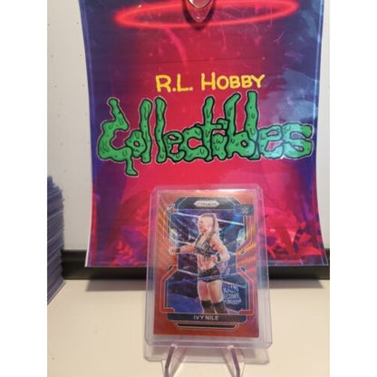 Ivy Nile 2022 Panini Prizm WWE #184 Rookie Ruby Red Wave Prizm
