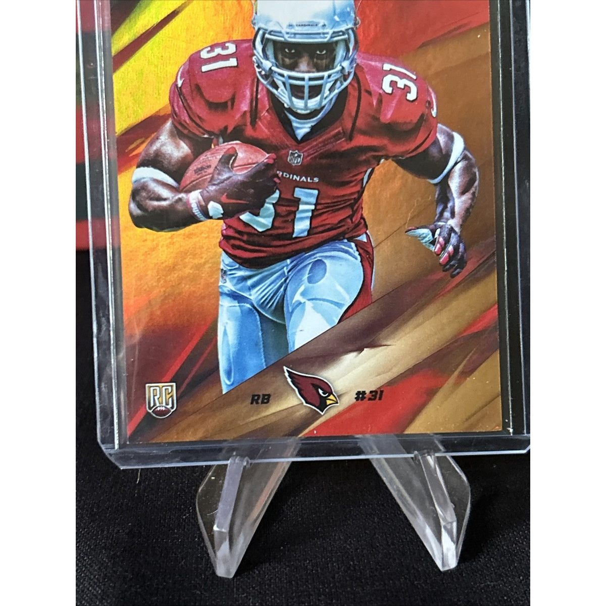 2015 Topps Fire Gold Card #40 David Johnson Arizona Cardinals RC 287/499 - Grade