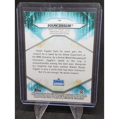2021 wwe #146 dolph ziggler aqua parallel /299