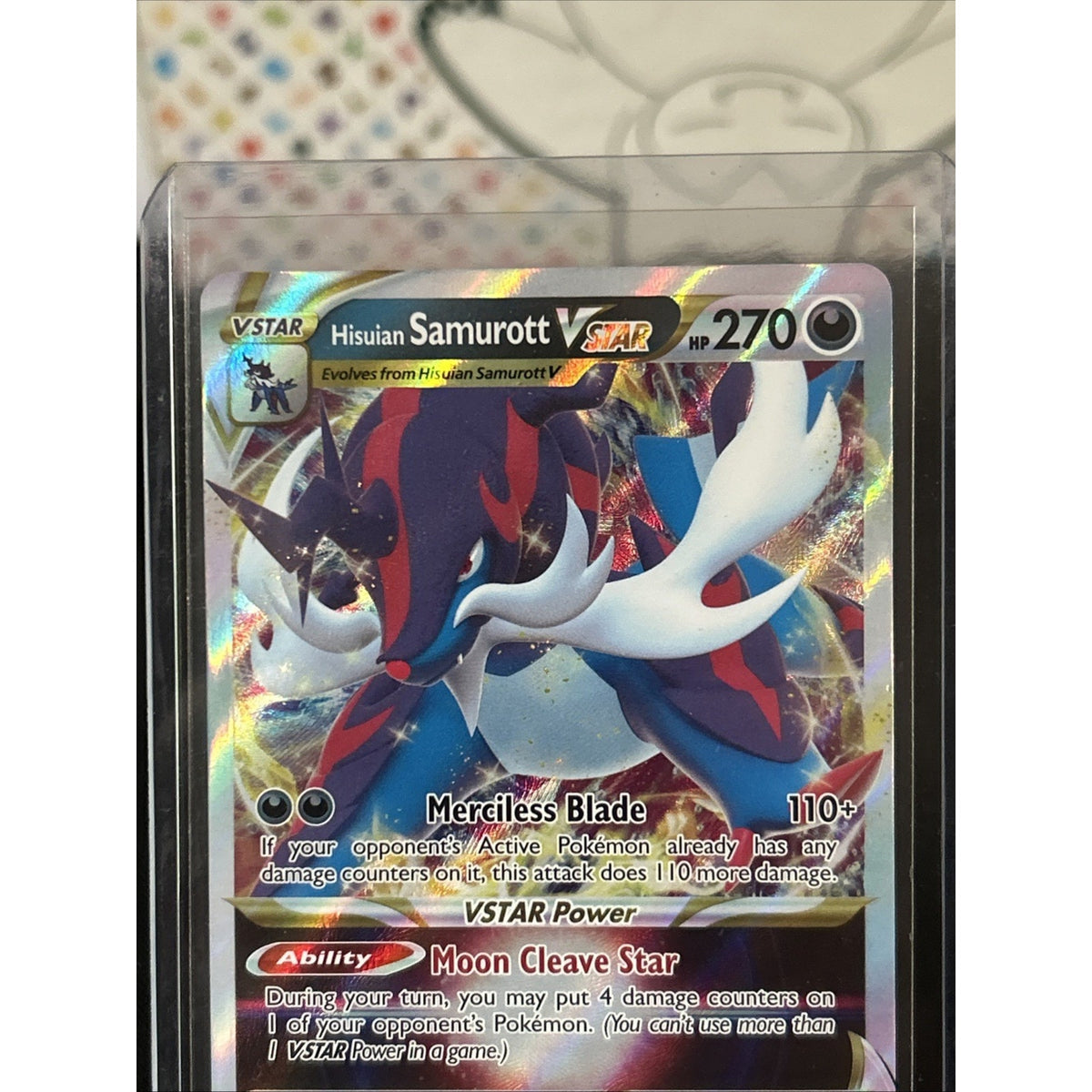Pokémon - Hisuian Samurott VSTAR 102/189 - Astral Radiance - Holo - Pack Fresh