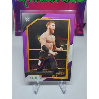 Sami Zayn Purple #/99 2022 Panini NXT WWE Wrestling Card # 119