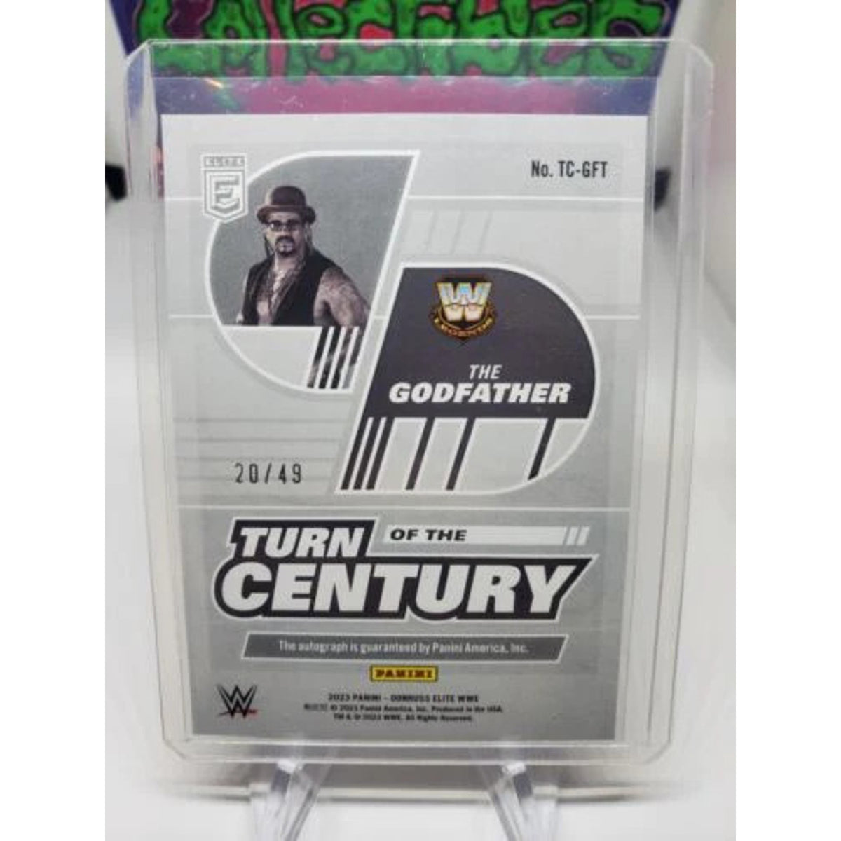 2023 Donruss Elite WWE The Godfather #TC-GFT Turn of the Century Red Auto #20/49
