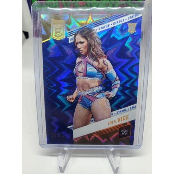2023 Donruss Elite WWE LOLA VICE #96 Blue Status Explosive /275 NXT RC ROOKIE