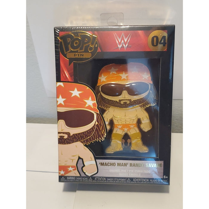 Funko POP! Pin #04 WWE 3 Inch Pin - Randy Macho Man Savage (Plastic Sealed)