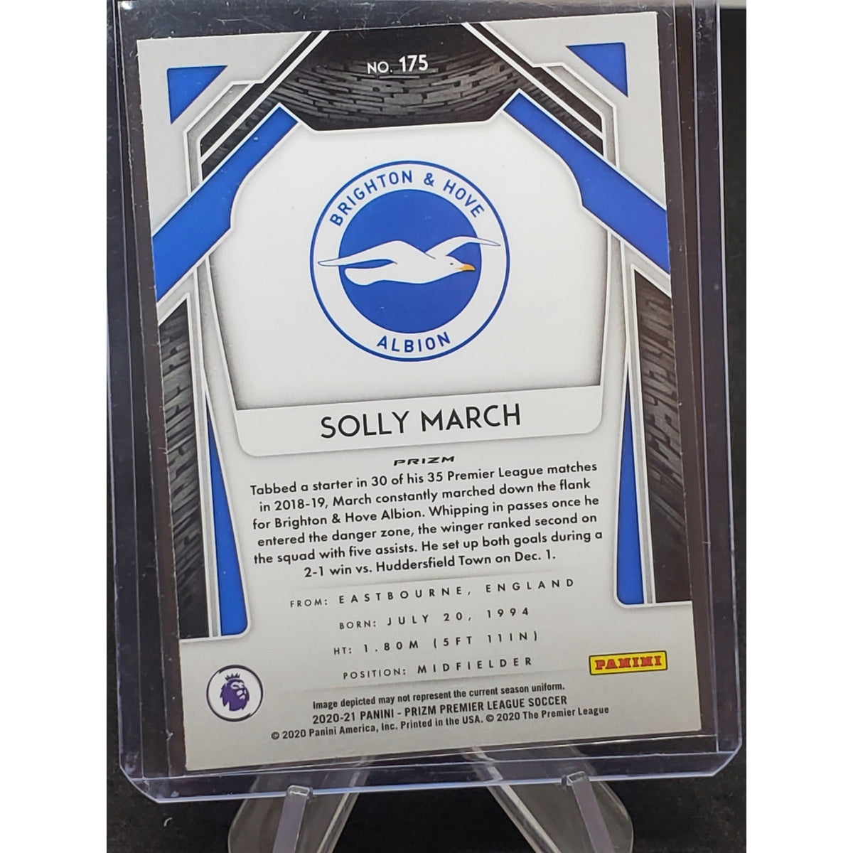 2020-21 Panini Prizm Premier League - Solly March #175 Red Ice Prizm