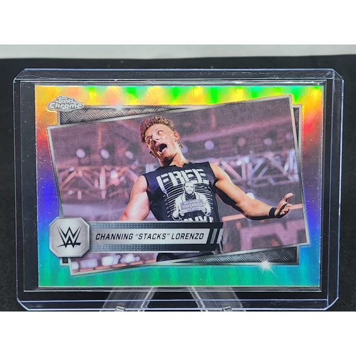 2025 Topps Chrome Silver Refractor WWE #181 Channing “Stacks” Lorenzo – NXT