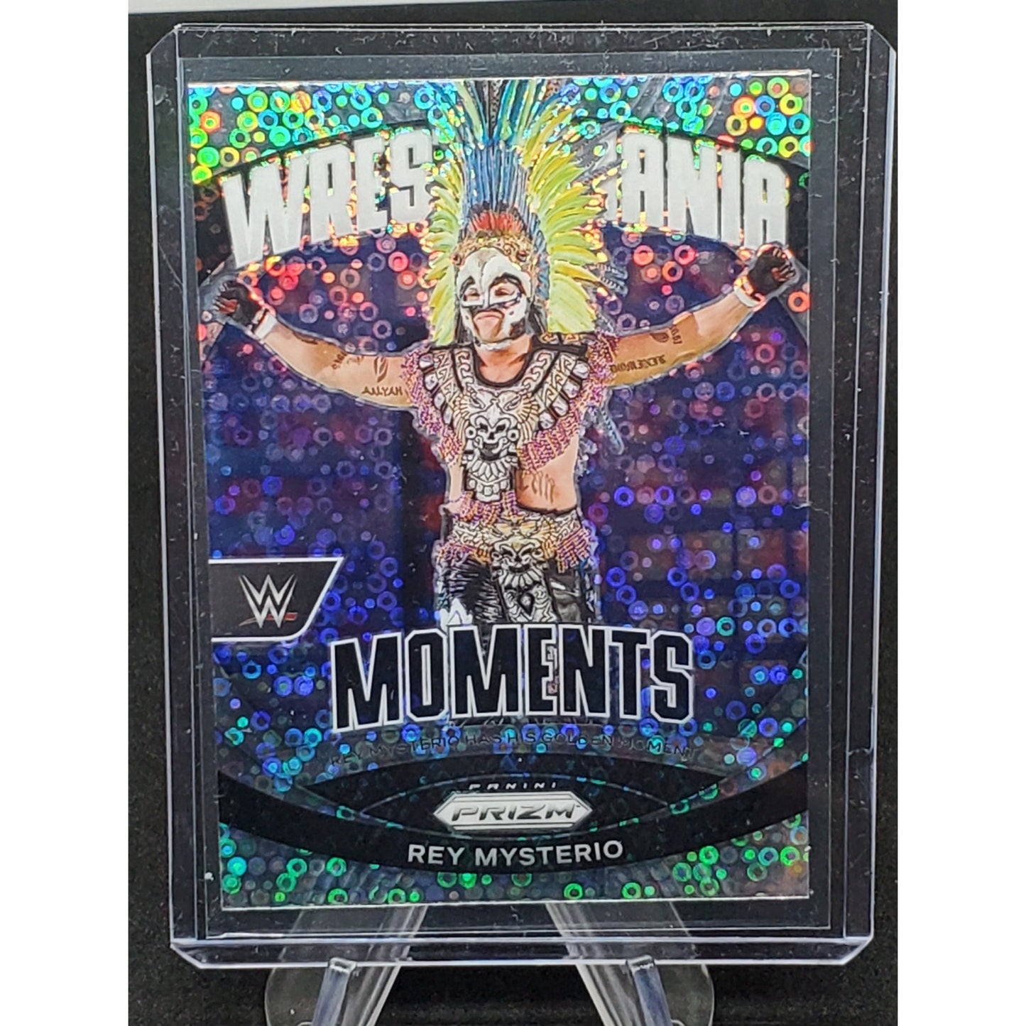 Rey Mysterio 2024 Panini Prizm WWE Under Card Disco Wrestlemania Moments #31