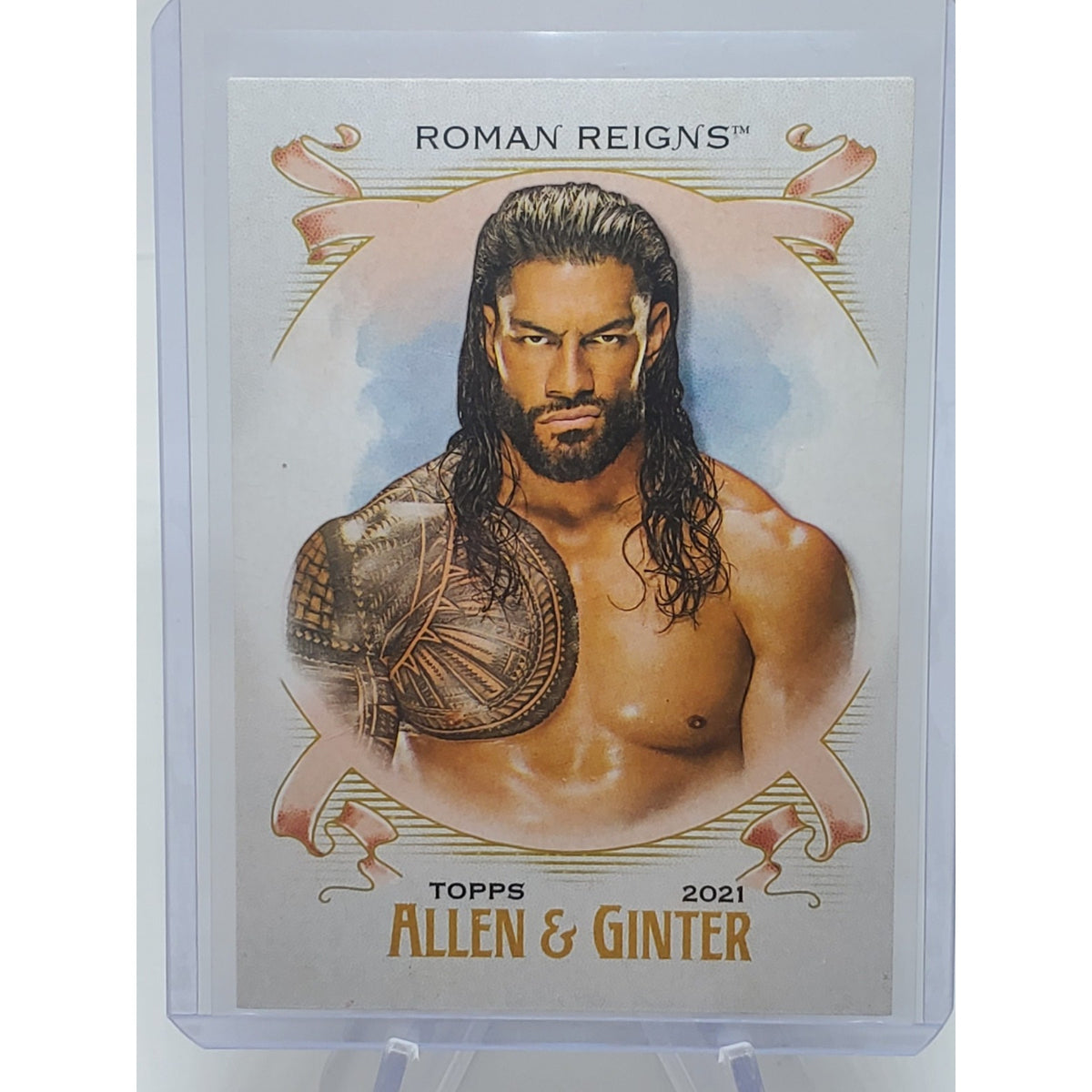 2021 Topps WWE Heritage Wrestling Allen & Ginter #AG-18 Roman Reigns Quantity