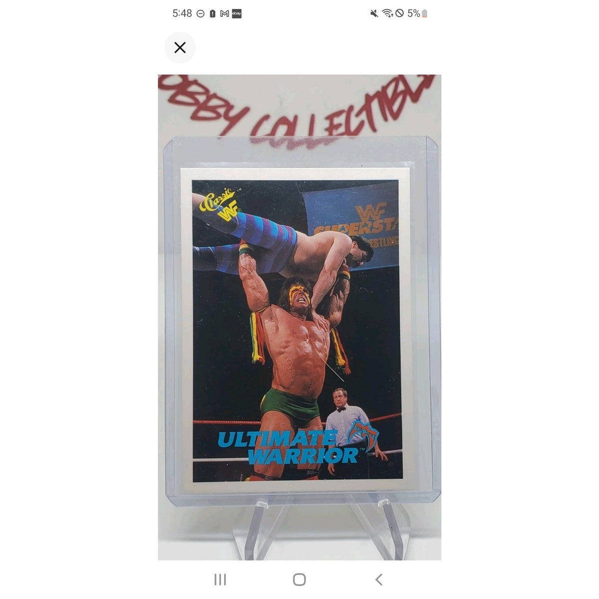 1990 Classic WWF - Ultimate Warrior #43