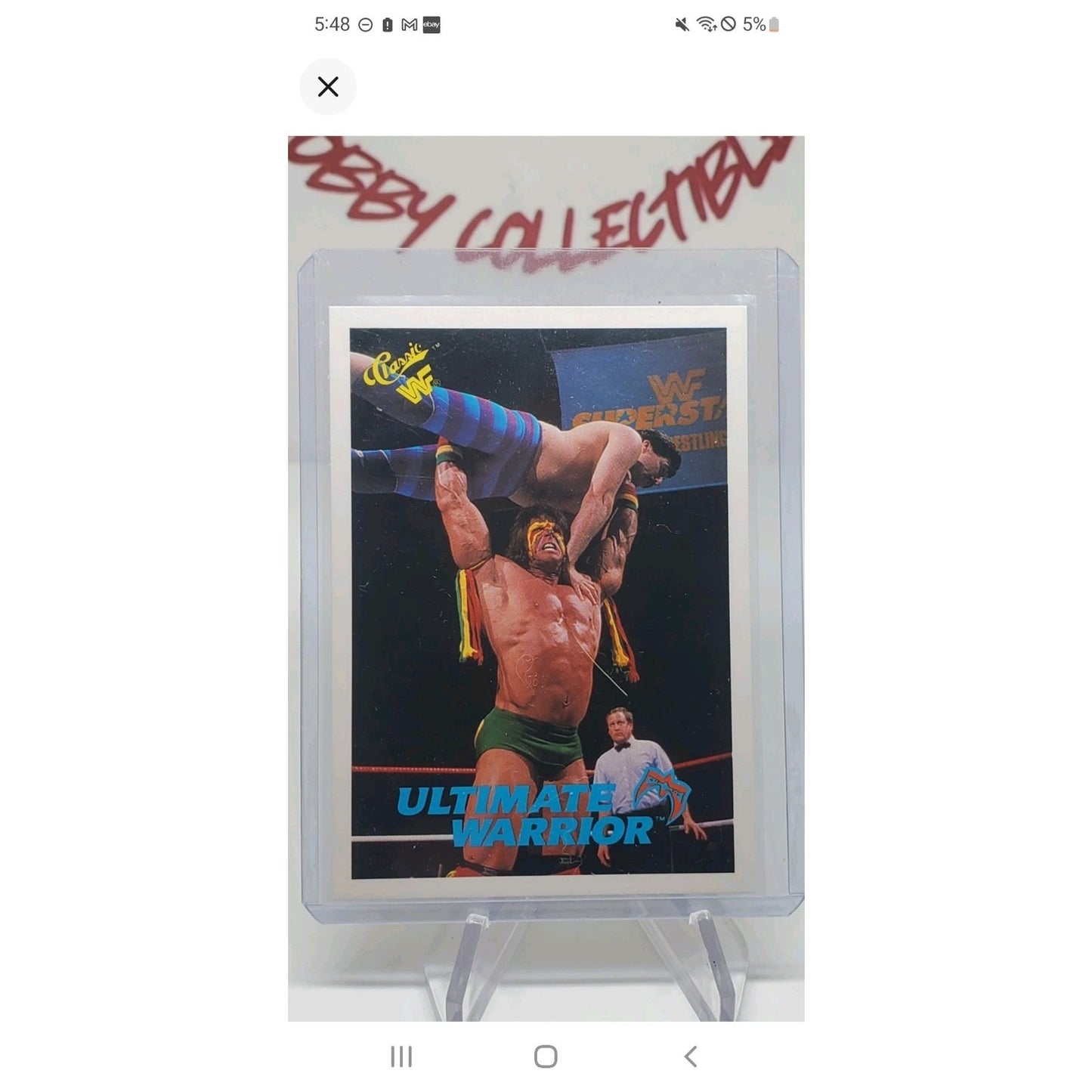1990 Classic WWF - Ultimate Warrior #43