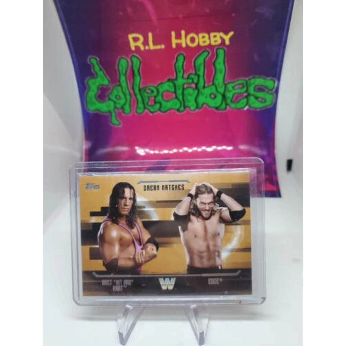 2017 Topps WWE Undisputed Dream Matches Bronze Bret Hit Man Hart vs Edge 64/99