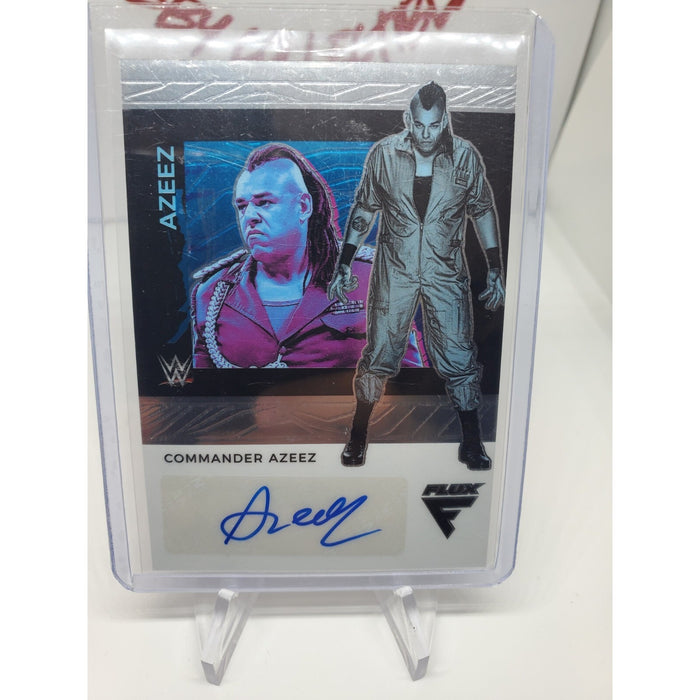 2022 Panini Chronicles WWE - Flux Auto #FX-CAZ Commander Azeez (AU, RC)