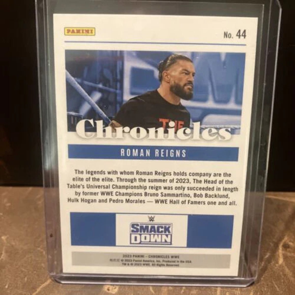 2023 Panini Chronicles WWE - Roman Reigns #44 - Pink /349 SP - Pack Fresh New